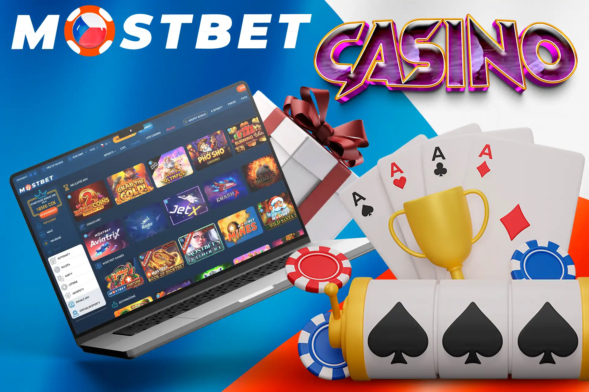 V Mostbetu na vás čekají tisíce kasinových her a uvítací bonus
