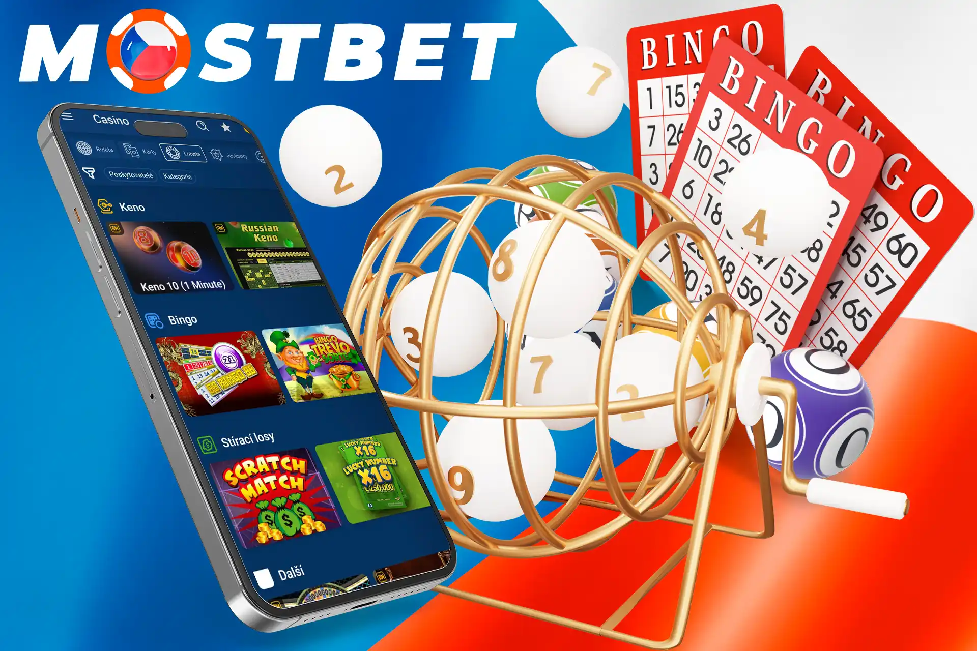 Různé možnosti loterie v Mostbet Casino